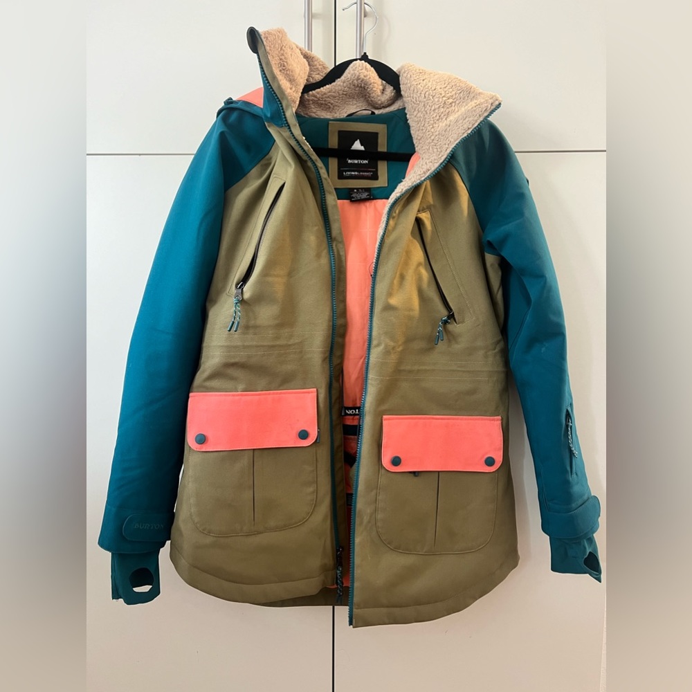 Burton Teal and Olive Ski Jacket